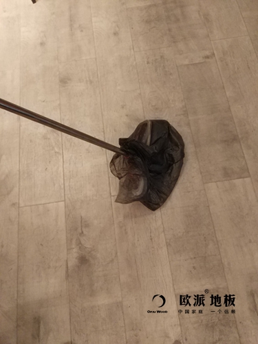 清理地板上的頭發，這效果...